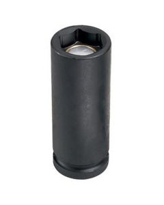 GRE2018DG image(0) - Grey Pneumatic 1/2" Drive x 9/16" Magnetic Deep Socket