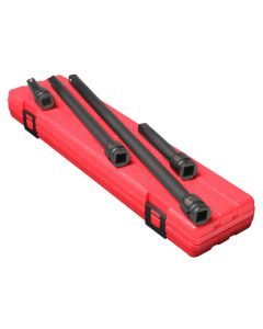 SUN2500 image(0) - SUNEX 1/2" Drive 4 Piece Impact Extension Set