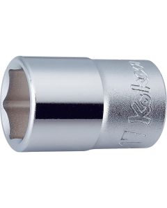 KKN4400M-19 image(0) - Ko-ken USA 4400M-19 1/2 Square Drive Socket 19 mm 6 Point Length 38 mm