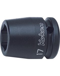 KKN14400M-16 image(0) - Ko-ken USA 14400M-16 1/2 Sq. Dr. Socket 16mm 6 point Length 38mm