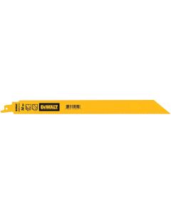 DWTDWAR12114 image(0) - DEWALT 12in 14 TPI 1in Reciprocating Saw Blade 5-Ct