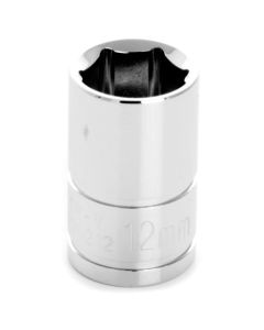 WLMW38212 image(0) - Wilmar Corp. / Performance Tool 3/8" Drive 12mm 6pt Socket