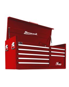 Homak Manufacturing 56 in. H2Pro Series 8 Drawer Top Chest, Red
