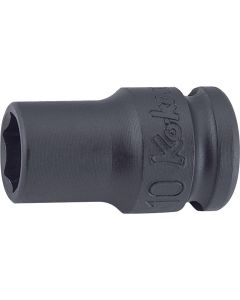 KKN13401A-9-16 image(0) - Ko-ken USA 13401A-9/16 3/8 Sq. Dr. Socket 9/16 6 point Length 32mm Thin walled