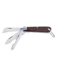 KLE1550-6 image(0) - Klein Tools 3 Blade Pocket Knife with Screwdriver