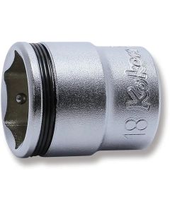 KKN3450M-18 image(0) - Ko-ken USA 3/8 Sq. Dr. Socket 18mm Nut Grip Length 29mm