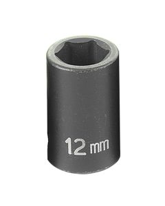 GRE1012M image(0) - Grey Pneumatic 3/8" Drive x 12mm Standard Socket