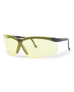 UVXRWS-51025 image(0) - Uvex Genesis Safety Eyewear, Black Adjustable Frame, Amber Lens, Anti-Fog Lens Coating - RWS-51025