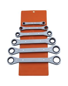 KASRB6 image(0) - Lang Tools (Kastar) RB-6 - 6-Piece SAE Flat Wrench Set - Vinyl Pouch