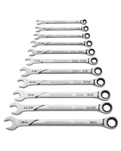 KDT86450 image(0) - GEARWRENCH 11 Piece 120XP Universal Spline XL Ratcheting Combination SAE Wrench Set