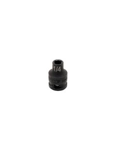 VIMIMP614 image(0) - VIM TOOLS 1/4 Inch X 3/8 Inch Drive SAE Cr-Mo Impact Socket - Shallow