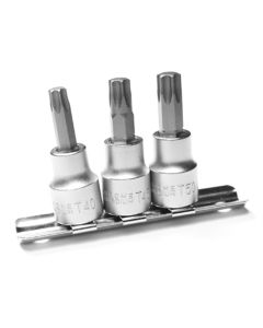 WLMW1337 image(0) - Wilmar Corp. / Performance Tool 3 Piece Brake Caliper Star Bit Set