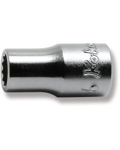 KKN2405M-6 image(0) - Ko-ken USA 2405M-6 1/4 Square Drive Socket 6 mm 12 Point Length 22 mm