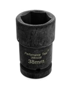 WLMW83038 image(0) - Wilmar Corp. / Performance Tool 1" Drive Budd Wheel Socket 38 mm