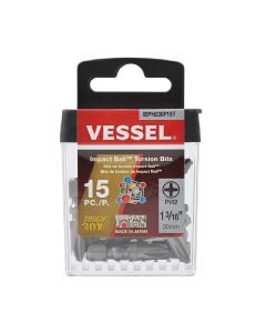 VESIBPH230P15T image(1) - Vessel Tools Imp Ball Torsion Bits PH2X30 15PC (TicTac)