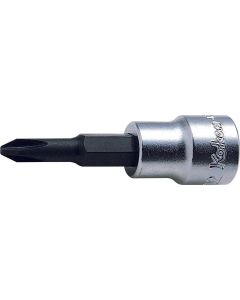 KKN3000-1 image(0) - Ko-ken USA 3000-1 3/8 Square Drive Bit Socket PH1 Length 60 mm