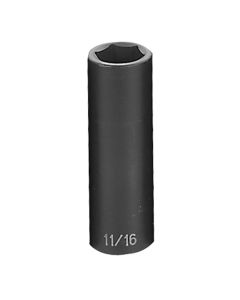 GRE2022D image(1) - Grey Pneumatic 1/2" Drive x 11/16" Deep Socket