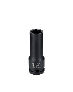 SUN2714 image(0) - SUNEX 1/2" DRIVE 17MM EXTRA THIN WALL MERCEDES BENZ WHEEL LUG SOCKET