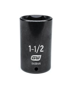 KDT84564N image(0) - GEARWRENCH 1/2 Inch Drive 6 Point Deep Impact SAE Socket 1-1/2 Inch
