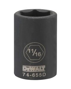 DWTDWMT74655OSP image(0) - DEWALT Dwmt 6Pt 1/2In Dr Im Skt 11/16In SAE