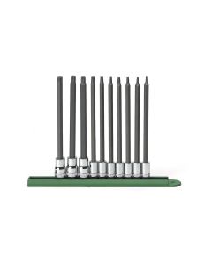 KDT80588 image(0) - GEARWRENCH 10 Piece 1/4 Inch & 3/8 Inch Drive Long Torx Bit Socket Set