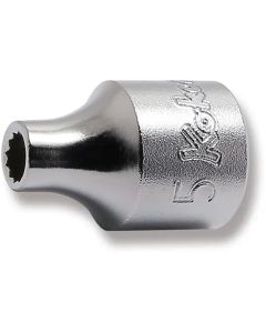 KKN3405M-5 image(0) - Ko-ken USA 3405M-5 3/8 Square Drive Socket 5 mm 12 Point Length 26 mm