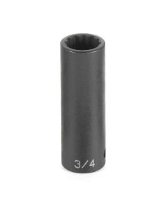GRE2124D image(0) - Grey Pneumatic 1/2" Drive x 3/4" Deep - 12 Point Socket