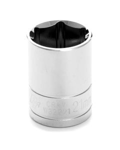 WLMW32221 image(0) - Wilmar Corp. / Performance Tool 1/2" Drive 21mm 6pt Socket