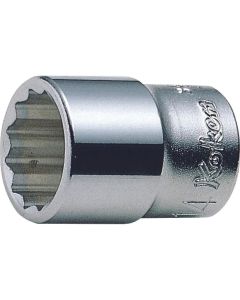KKN3405M-8 image(0) - Ko-ken USA 3405M-8 3/8 Square Drive Socket 8 mm 12 Point Length 26 mm