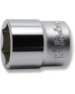 KKN2400M-13 image(0) - Ko-ken USA 2400M-13 1/4 Sq. Dr. Socket 13mm 6 point Length 22mm