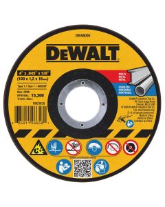 DWTDWA8050 image(0) - DEWALT 4 In x .045 in Aluminum Oxide Abrasive Chop / Cut-Off Blade with 5/8 in Arbor For Concrete & Masonry Cutting (1 Pack)