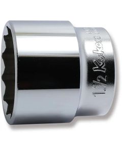 KKN4405A-1-1-2 image(0) - Ko-ken USA 4405A-1.1/2 1/2 Square Drive Socket 1.1/2 12 Point Length 47 mm