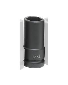 GRE4040DT image(0) - Grey Pneumatic 1" Drive x 1-1/4" Extra-Deep Thin-Wall Socket
