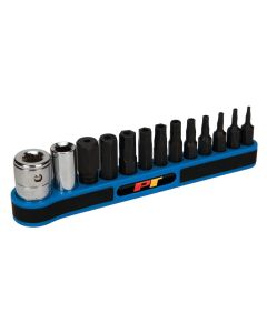WLMW38971 image(0) - Wilmar Corp. / Performance Tool 13 Piece Metric Bit Socket Set