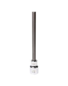 MAY16666 image(0) - Mayhew Mayhew 3/8-Inch SAE Hex Long Insert Socket Bit, 1/2-Inch Drive