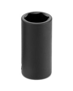 GRE1015MSD image(0) - Grey Pneumatic 3/8" Drive x 15mm Semi-Deep Socket