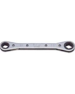 KKN102NA-7-16X1-2 image(0) - Ko-ken USA 102NA-7/16X1/2 Ratcheting Ring Wrench 7/16x1/2 6 Point Length 145 mm