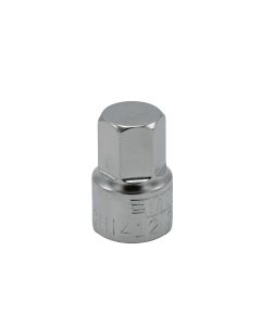 VIMSHI412 image(0) - VIM Tools 3/8 Inch Hex One Piece Drive Bit, 1/4 Inch Square Drive