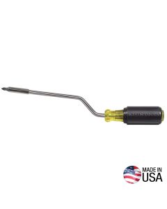 KLE67100 image(0) - Klein Tools Multi-Bit Screwdriver, 2-in-1 Rapi-Drive Phillips and Slotted Bits