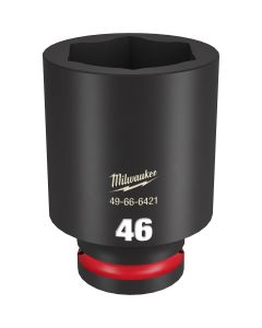 MLW49-66-6421 image(0) - Milwaukee Tool SHOCKWAVE Impact Duty 3/4"Drive 46MM Deep 6 Point Socket