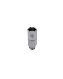 VIMDD418D image(0) - VIM TOOLS Dual Drive Deep 9/16 Inch Socket - 1/4 Inch Square Drive - 13mm Hex Outer Drive