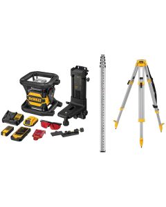 DWTDW080LRSK image(0) - DEWALT 20V Max Laser Level Kit, Rotary, Red, 2000-Foot Range