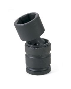 GRE3037UM image(0) - Grey Pneumatic 3/4" Drive x 37mm Universal Socket 6 Point - Black