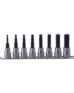 Ko-ken USA RS3010M/8-L38 3/8 Sq. Dr. Bit Socket set  3mm-12mm Hex 200mm  8 pieces