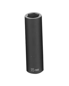 GRE2015MD image(0) - Grey Pneumatic 1/2" Drive x 15mm Deep  Socket
