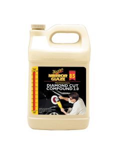 MEGM8501 image(1) - Meguiar's Automotive M85 Mirror Glaze Diamond Cut Compound 2.0, 1 Gallon