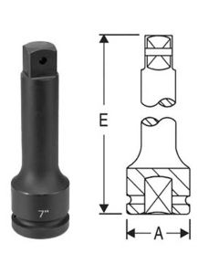 GRE4010EL image(0) - Grey Pneumatic 1" Drive x 10" Extension with Locking Pin