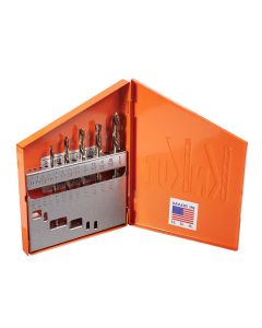 KNK5KK6 image(2) - KnKut KnKut 5 Piece Left Hand Jobber Length Drill Bit Set