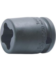 KKN14400-17WN image(0) - Ko-ken USA 14400-17WN 1/2 Sq. Dr. Socket 17mm 4 point Length 40mm