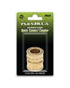 LEGPW3470 image(0) - Flexzilla Quick-Connect Coupler, 3/4" FGHT x QuickConnect Coupler, Brass